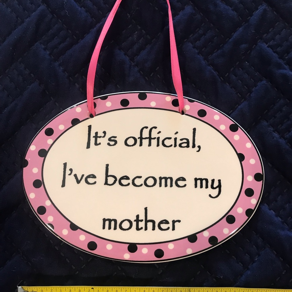 Cute plaque.